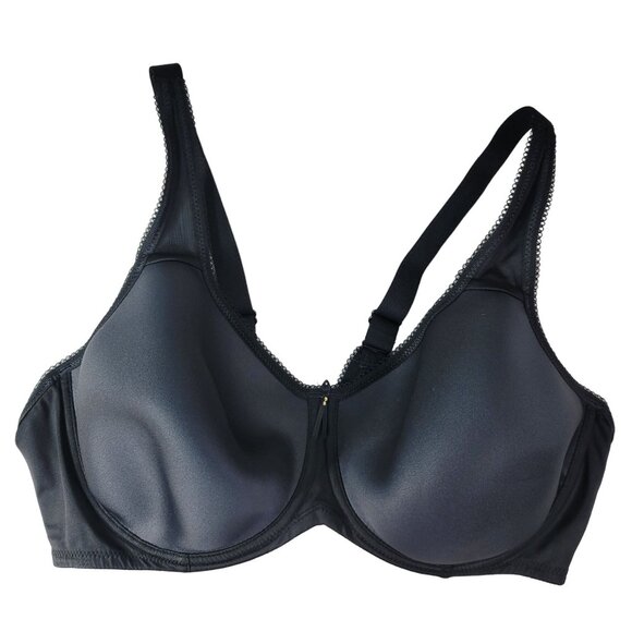 Wacoal Basic Beauty Spacer T Shirt Bra Black 42D Seamless Underwire #853192 - Picture 1 of 8